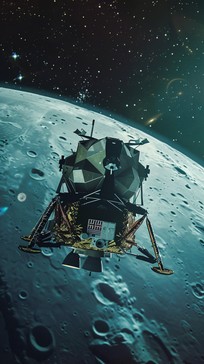 Free Lunar Landing Module Image - Space, Moon, Stars | Download at ...