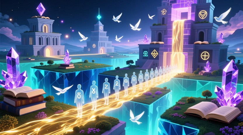 Understanding Realms Free Knowledge Realms Illuminated Image - Surreal, Fantasy, Knowledge ...