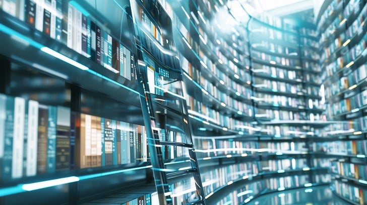 Free Futuristic Library Design Image - Library, Futuristic, Digital ...