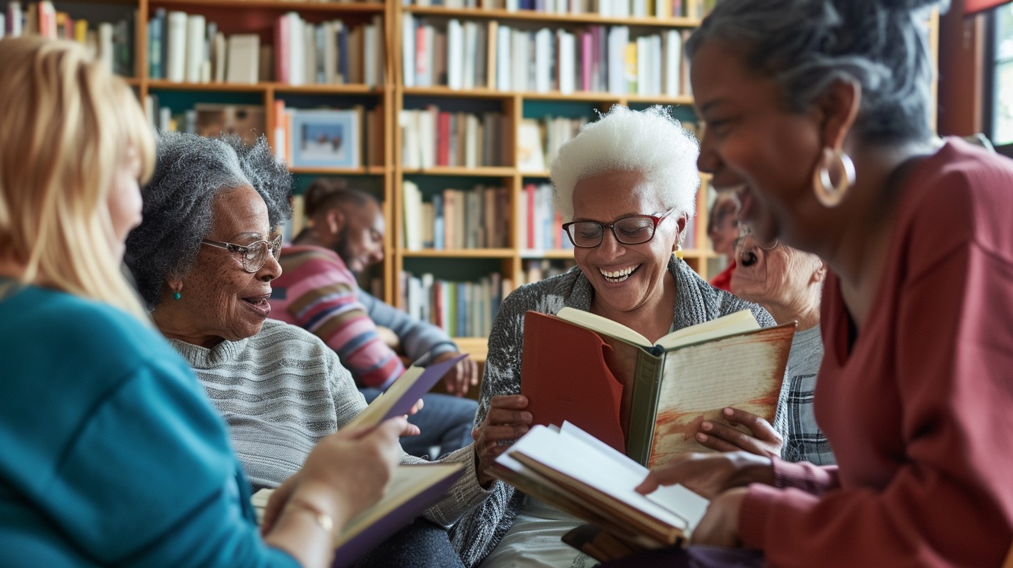 Free Joyful Reading Group Image - Library, Reading, Women | Download at ...