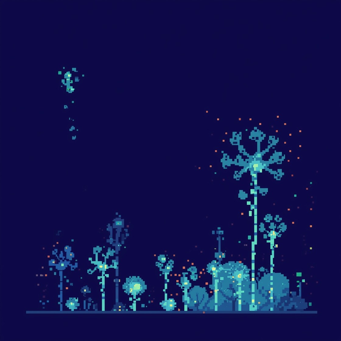 Free Luminous Pixel Microbes Image - Bioluminescent, Microorganisms ...