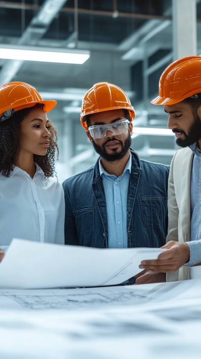 Free Women Analyzing Blueprints Image - Engineers, Construction, Women ...