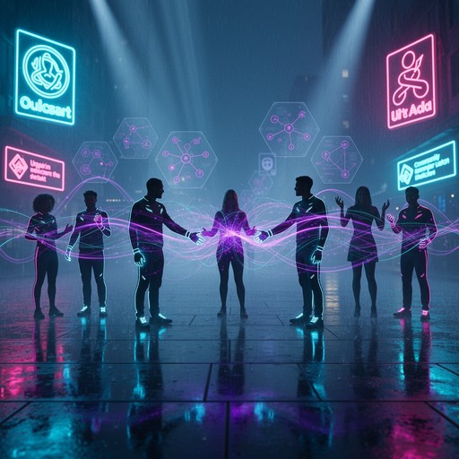 Free Digital Community Connected Image - Cyberpunk, Holographic ...