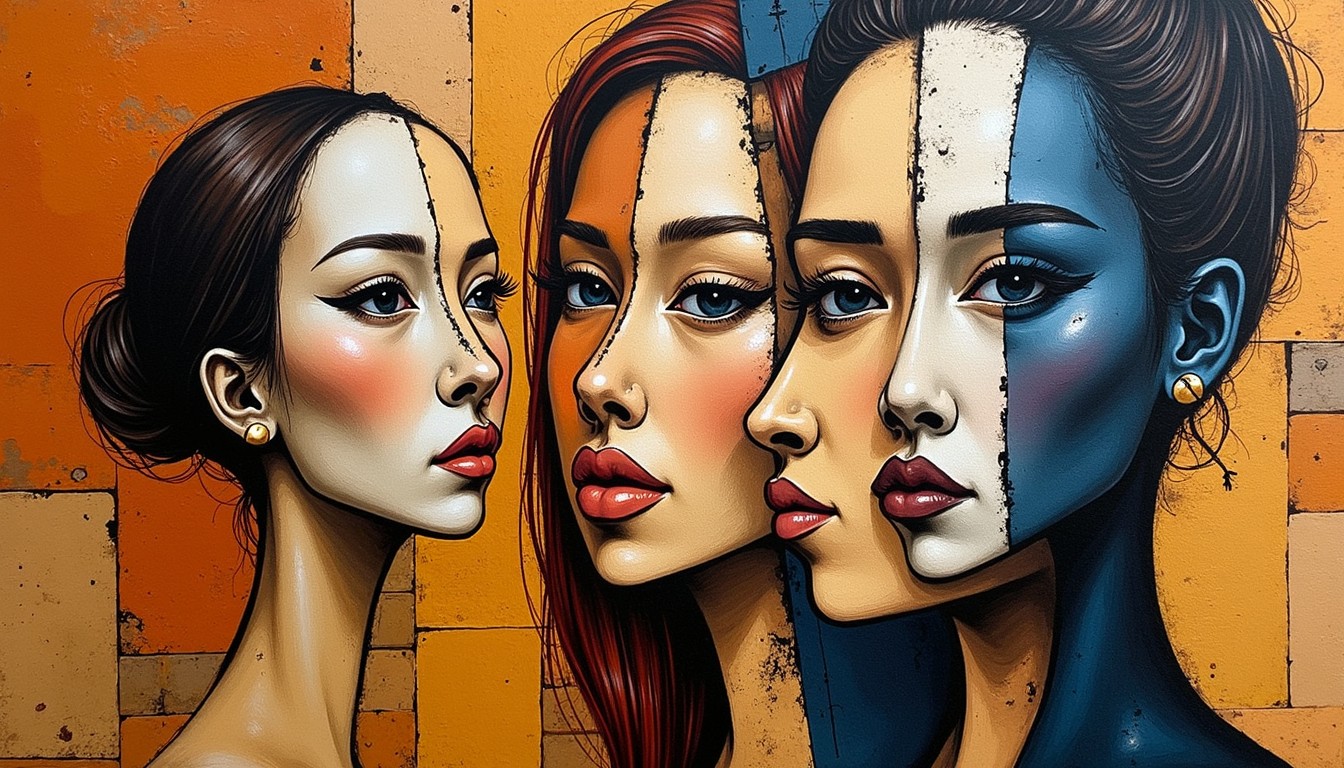Free Fragmented facial portraits Image - Cubism, Portrait, Fragmented ...