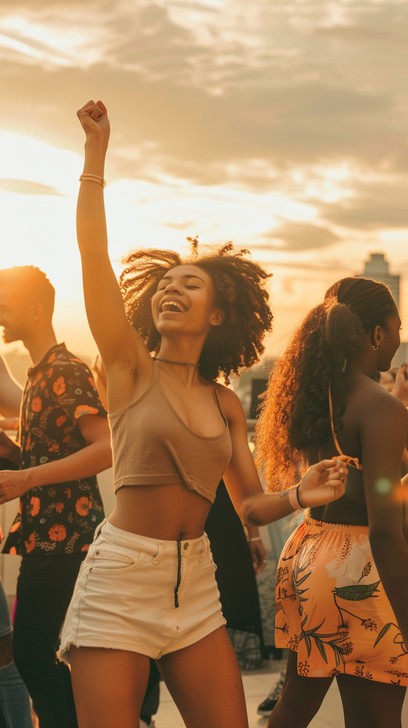 Free Joyful Dance Celebration Image - Woman, Dancing, Sunset | Download ...