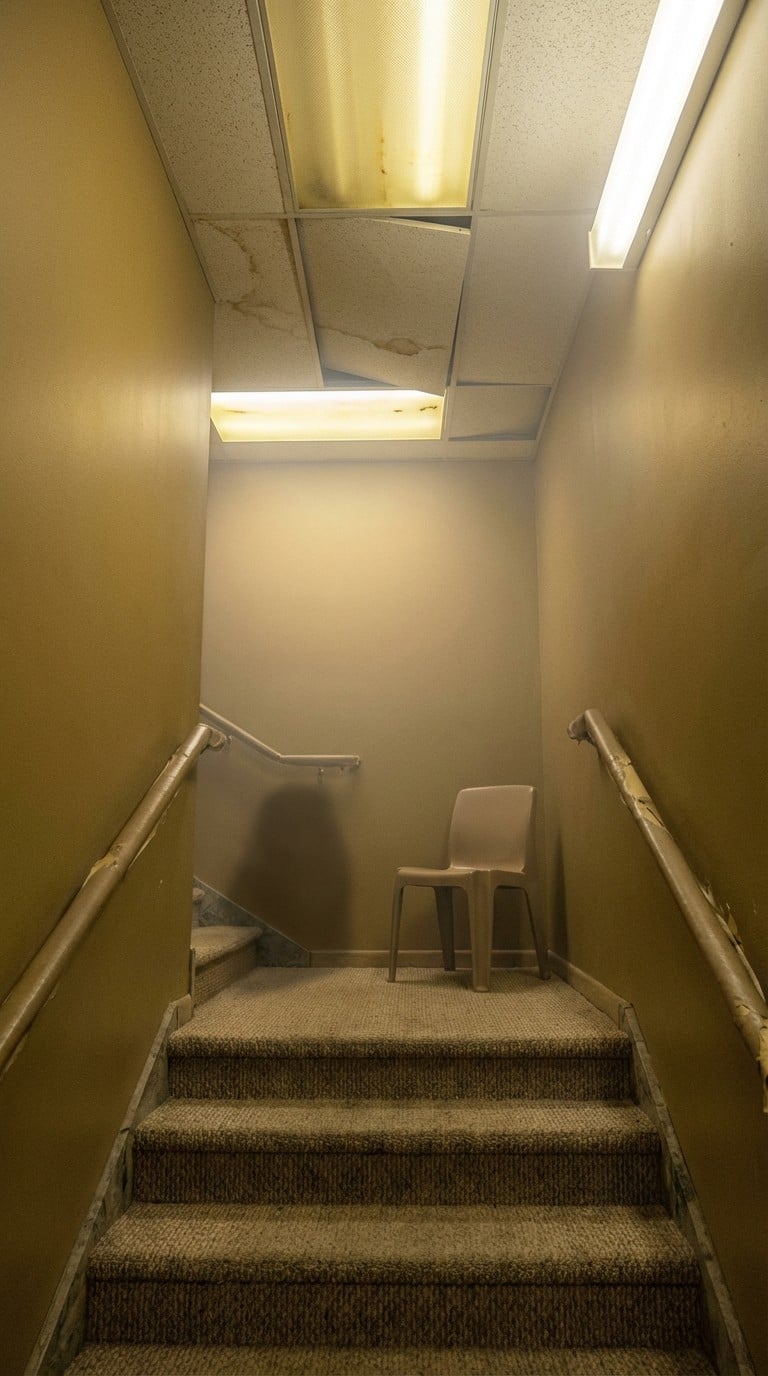 Free Endless Amber Stairwell Image - Stairwell, Liminal, Dreamcore ...