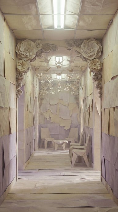 Free Origami Liminal Space Image - Origami, Paper, Corridor | Download ...