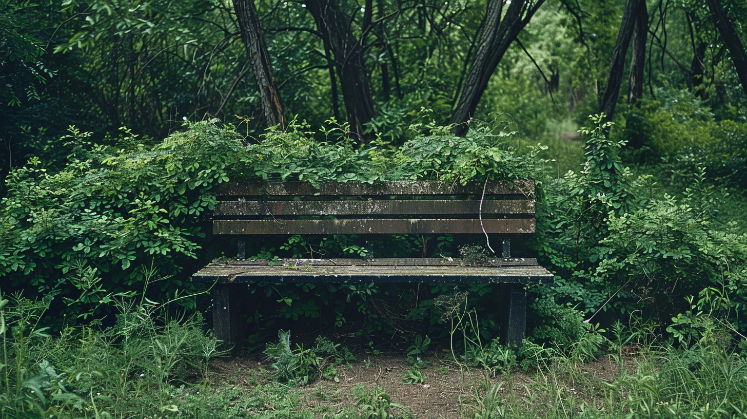 Forest With Bench Free Secluded Forest Bench Image - Bench, Forest, Greenery | Download ...