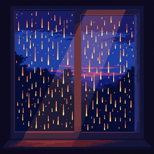 Free Rainy Window View Image - Rain, Window, Pixel | Download at StockCake