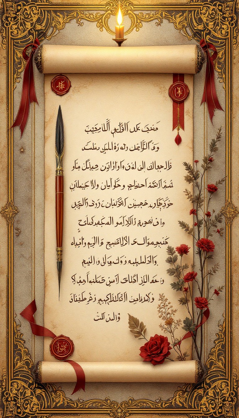 Free Ornate Arabic Parchment Image - Calligraphy, Parchment, Scroll ...