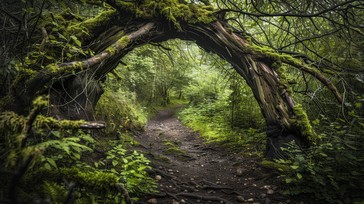 Free Enchanted Forest Arch Image - Forest, Path, Arch | Download at ...
