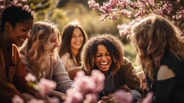 Free Joyful Spring Gathering Image - Friends, Laughter, Spring ...