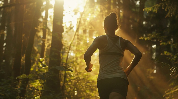 Free Sunlit Morning Run Image - Running, Forest, Sunrise | Download at ...