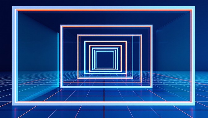 Web Design Spatial Depth Layering Free Layered Geometric Depths Image - Geometric, Abstract, Minimalist ...