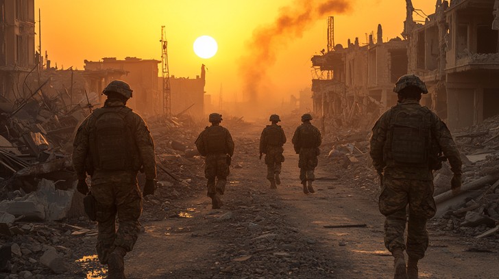 Free Soldiers Amidst Ruins Image - Soldiers, Destruction, War ...