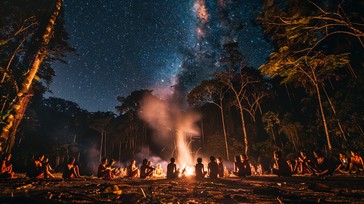 Free Starry Night Gathering Image - Starry, Night, Gathering | Download ...