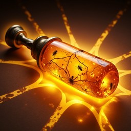 Free Glowing Amber Bottle Image - Amber, Bottle, Glowing | Download at ...