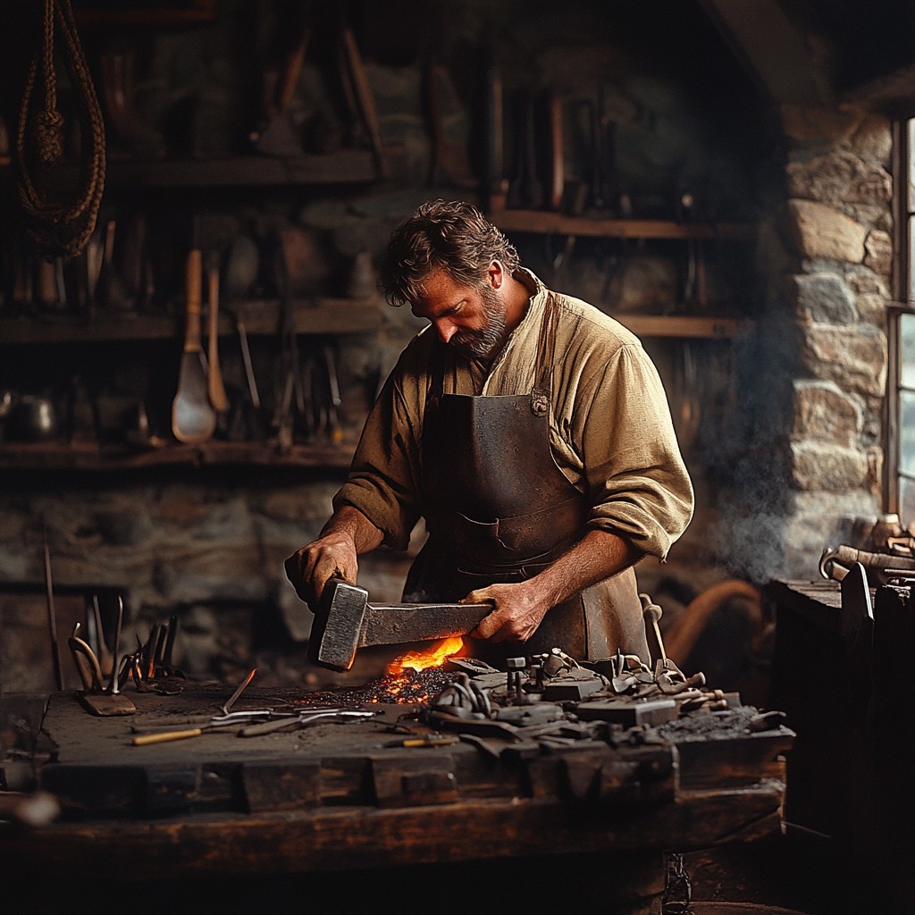Free Blacksmith forging iron Image - Blacksmith, Forging, Iron ...