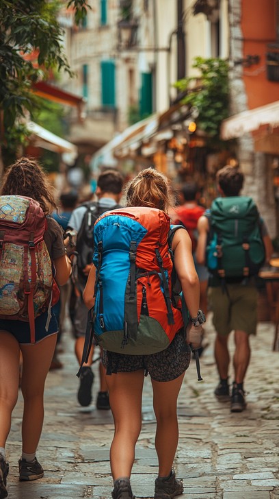 Rustic Backpacker Free Explorers in Alley Photo - Travel, Backpack, Adventure | Download ...