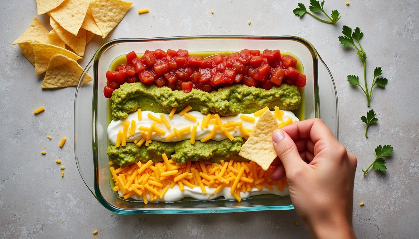 Free Colorful layered dip Image | Download at StockCake
