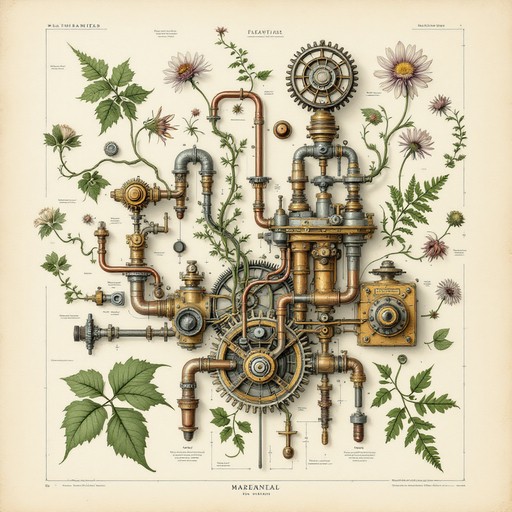 Free Mechanical Botanical Fusion Image - Botanical, Mechanical ...