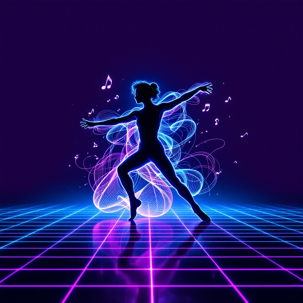 Neon Rave Motion Free Neon Dance Revolution Image - Synthwave, Cyberpunk, Neon ...