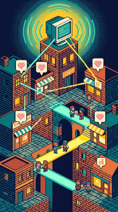 Free Pixel Town Connections Image - Pixel, Retro, Vintage | Download at ...