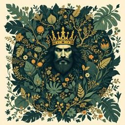Free Forest King Emerges Image - Botanical, Medieval, Crown | Download ...