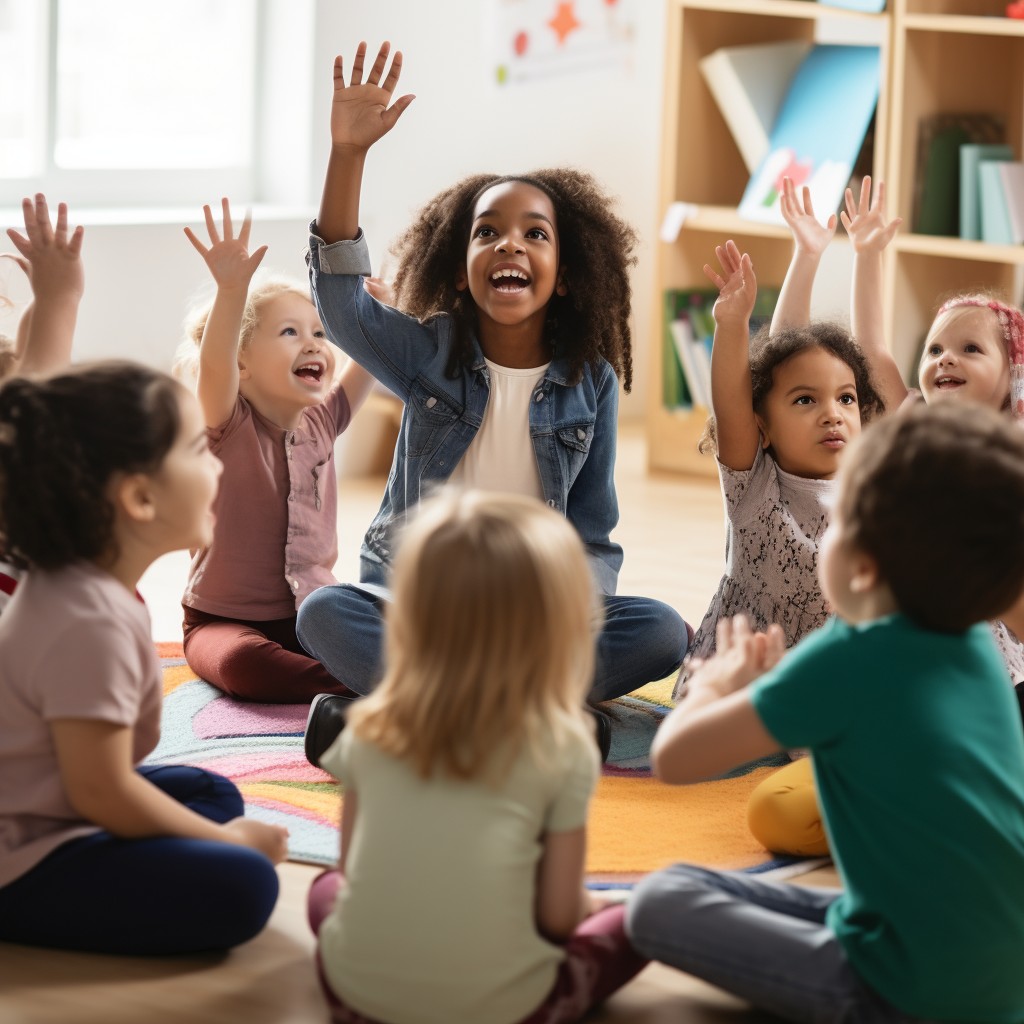 Free Joyful Classroom Activity Image - Children, Classroom, Excitement ...