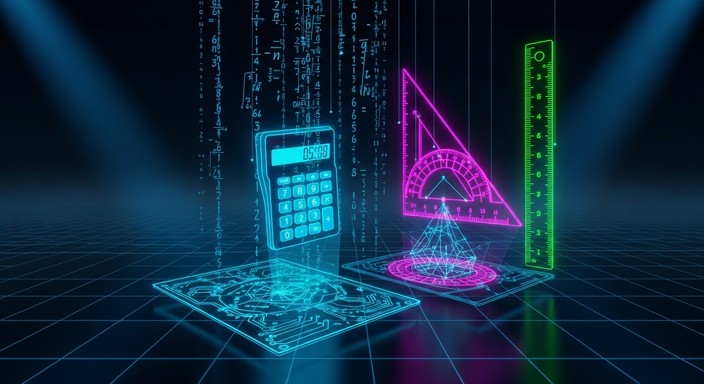 Math And Light Free Neon Mathematics Laboratory Image | Download at StockCake