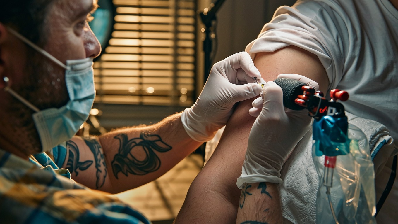 Skinand Ink Free Ink Meets Skin Photo - Tattoo, Artist, Ink | Download at StockCake