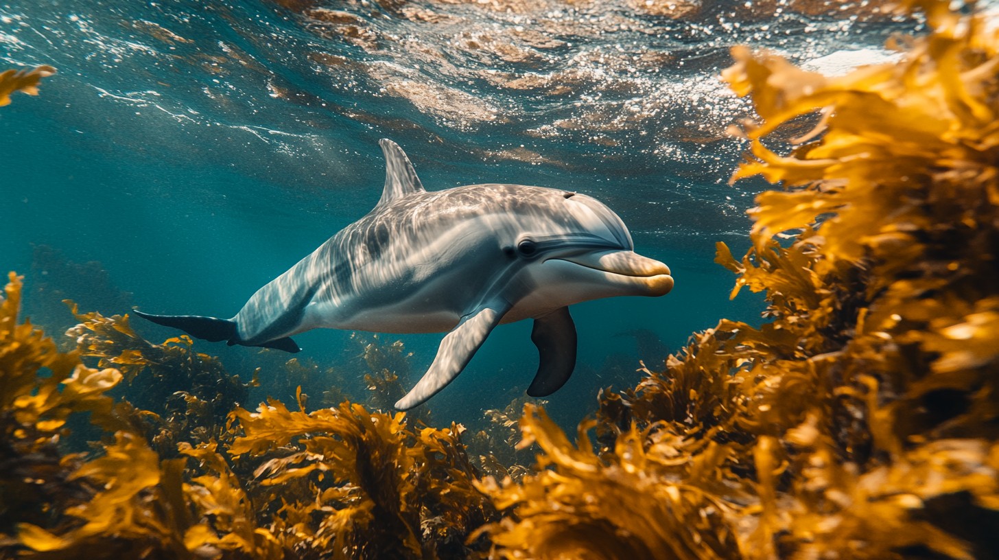 Middle Dolphin Free Graceful underwater dolphin Image - Dolphin, Underwater, Ocean ...