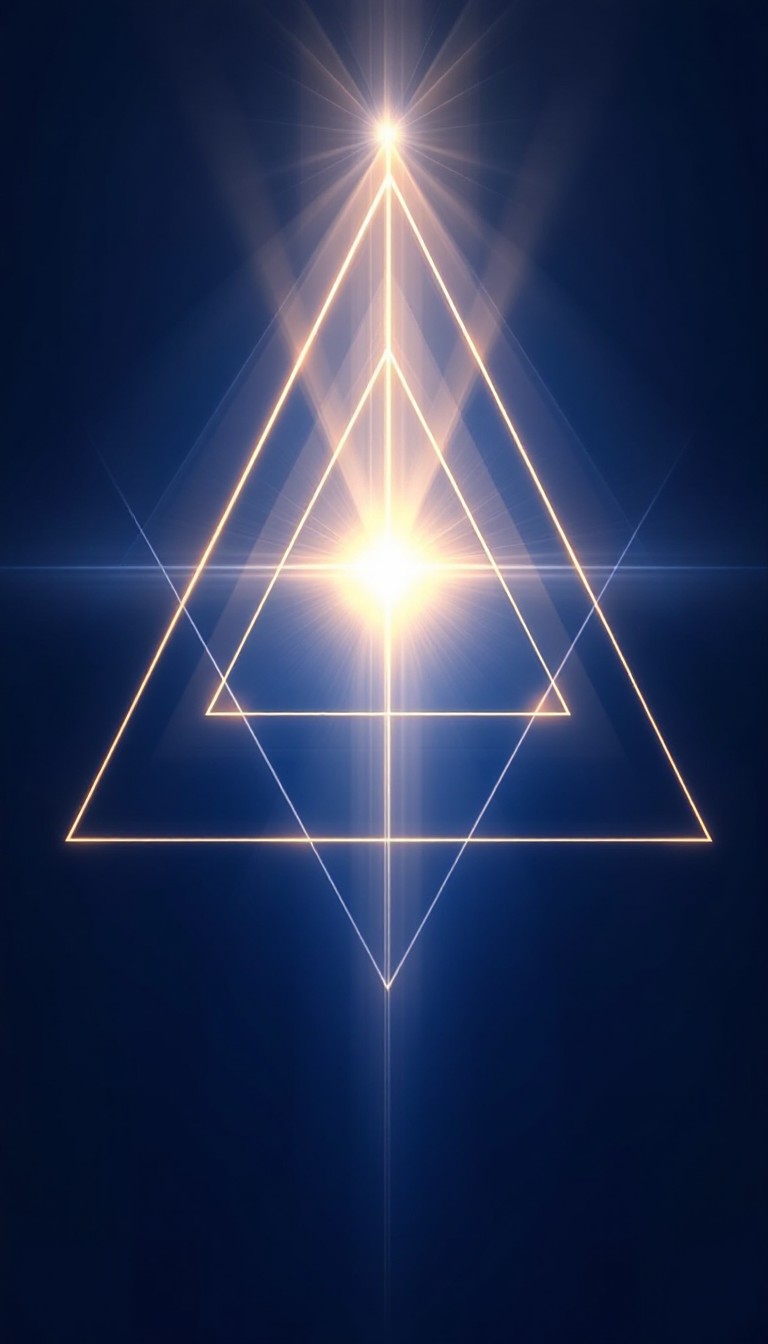 Triangle With Light Free Sacred Light Triangle Image - Triangle, Geometric, Light ...