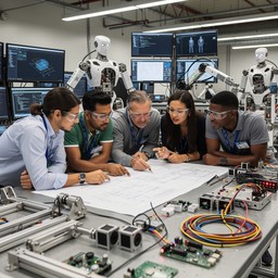Free Robotics Team Collaboration Image - Robotics, Engineers, Teamwork ...
