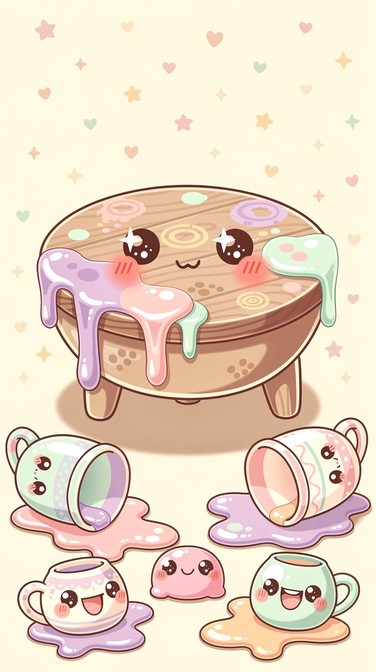 Free Sweet Table Friend Image - Kawaii, Illustration, Table | Download ...