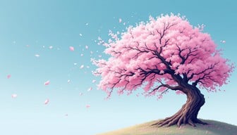 Free Cherry Blossom Dance Image - Pixelart, Sakura, Blossom