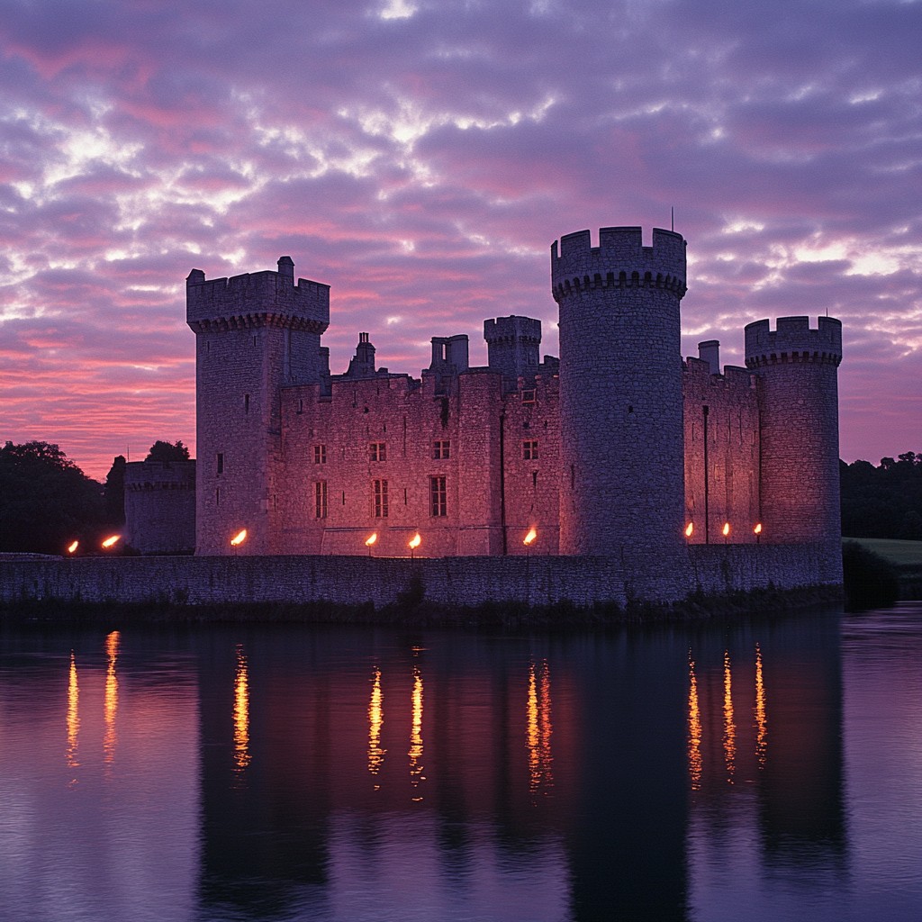 Free Sunset Castle Reflection Image - Castle, Sunset, Reflection ...