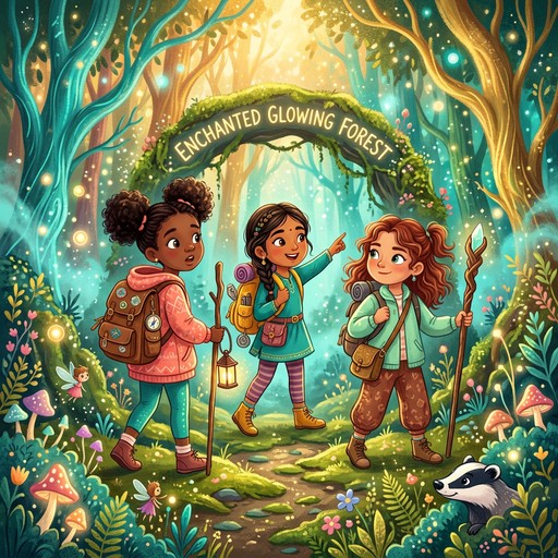 Free Enchanted Forest Explorers Image - Adventure, Magical, Forest ...
