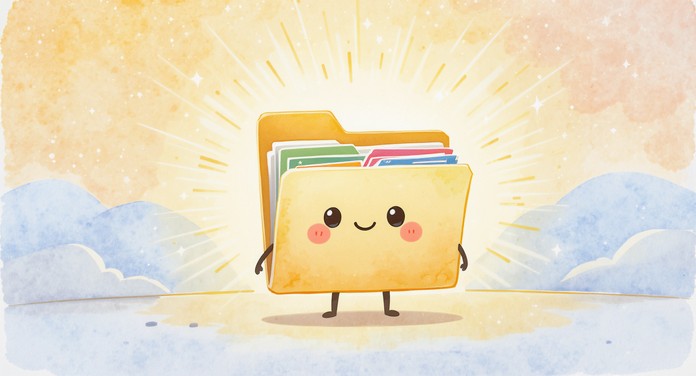 Free Happy Folder Friend Image - Folder, Kawaii, Watercolor | Download ...