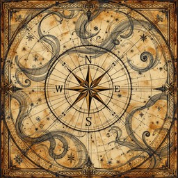 Free Ancient Treasure Map Image - Compass, Map, Vintage | Download at ...