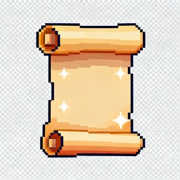 Free Cute Pixel Scroll Image - Scroll, Pixel, Art | Download at StockCake