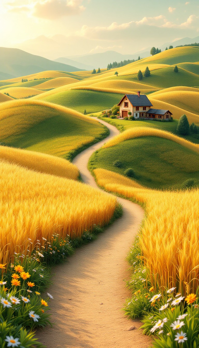 Free Golden Country Path Image - Countryside, Path, Wheat | Download at ...