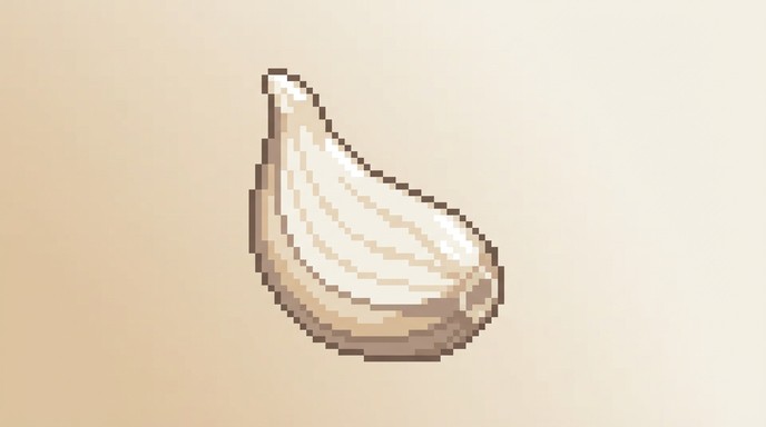 Free Minimalist Garlic Art Image - Garlic, Pixel, Art | Download at ...