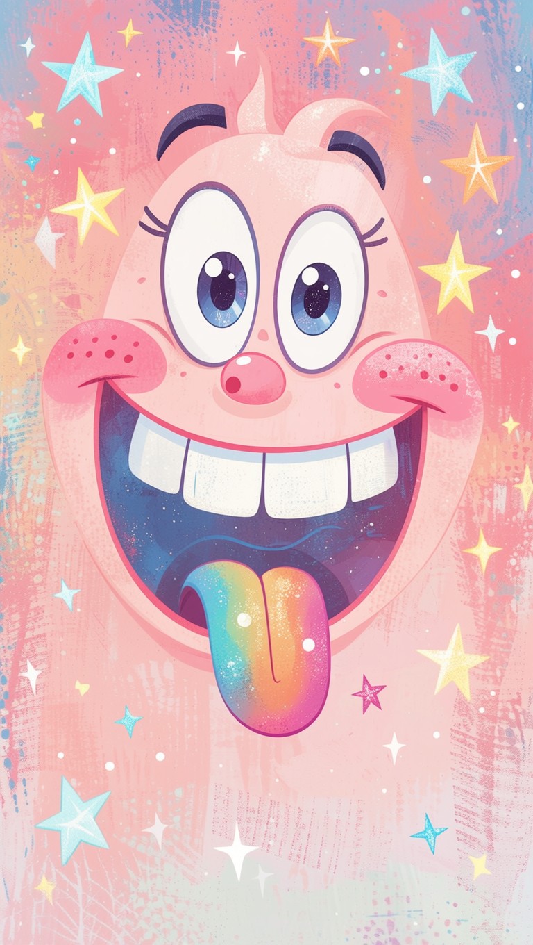 Free Silly Rainbow Tongue Image - Kawaii, Cartoon, Character | Download ...