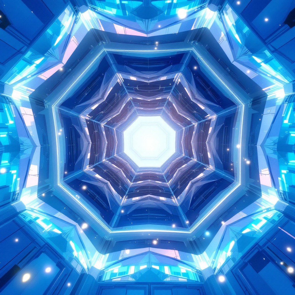 Blue Rectangular Portal Free Crystal Blue Portal Image - Geometric, Blue, Portal | Download at ...