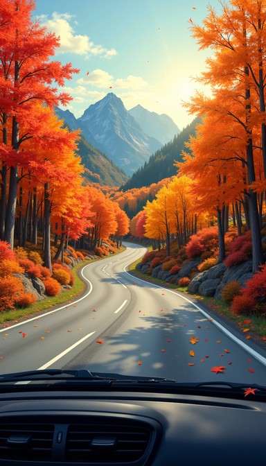 Download Autumn Road Trip Image - Autumn, Foliage, Scenic | StockCake