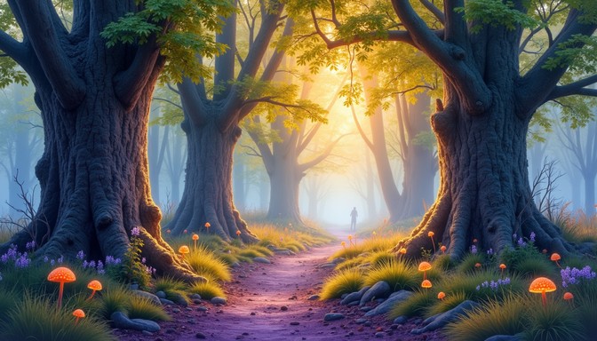 Free Enchanted Forest Path Image - Forest, Enchanted, Woodland ...