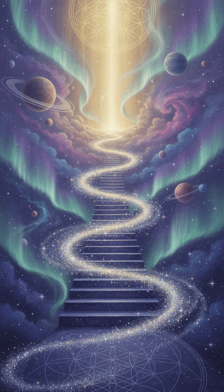 Celestial Ridge Free Celestial Stairway Ascends Image - Stairway, Stairs, Staircase ...