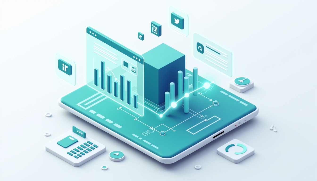 Free Holographic Data Visualization Image - Dashboard, Analytics ...