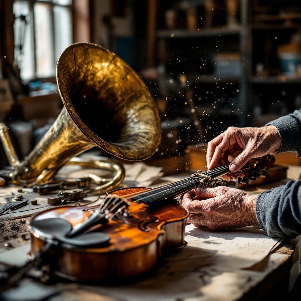 Free Musical instrument restoration Photo - Violin, Horn, Restoration ...
